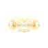 Bulldog Araba Sticker 17x17 Cm Gold