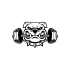 Bulldog Araba Sticker 17x17 Cm Siyah