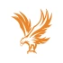 Kartal Araba Sticker 17x17 Cm Turuncu