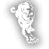 Panter Araba Sticker 17x17 Cm Beyaz