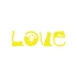 Kediler Love Araba Sticker 17x17 Cm Sarı