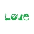 Kediler Love Araba Sticker 17x17 Cm Yeşil