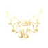 Melek Araba Sticker 17x17 Cm Gold