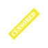 Censored Araba Sticker 17x17 Cm Sarı