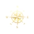Pusula Araba Sticker 17x17 Cm Gold