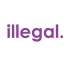 İllegal Araba Sticker 17x17 Cm Mor