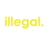 İllegal Araba Sticker 17x17 Cm Sarı