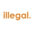 İllegal Araba Sticker 17x17 Cm Turuncu