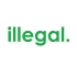 İllegal Araba Sticker 17x17 Cm Yeşil