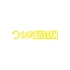 Sar Baştan Araba Sticker 17x17 Cm Sarı