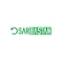 Sar Baştan Araba Sticker 17x17 Cm Yeşil