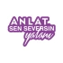 Anlat Sen Seversin Yalanı Araba Sticker 17x17 Cm Mor