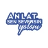 Anlat Sen Seversin Yalanı Araba Sticker 17x17 Cm Mavi