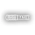 Basık Araba Sticker 17x17 Cm Beyaz