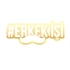 Erkek İşi Araba Sticker 17x17 Cm Gold