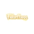 Fakir Class Araba Sticker 17x17 Cm Gold