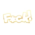 F*ck Araba Sticker  17x17 Cm Gold