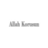 Allah Korusun Araba Sticker 17x17 Cm Gri