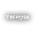 Tofaşk Araba Sticker 17x17 Cm Beyaz