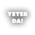 Yeter Da Araba Sticker 17x17 Cm Beyaz