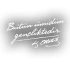 Bütün Ümidim Gençliktedir Araba Sticker 17x17 Cm Beyaz