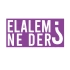 Elalem Ne Der Araba Sticker 17x17 Cm Mor