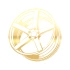 Jant Araba Stickeri 17x17 Cm Gold