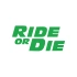 Ride Or Die Araba Stickeri 17x17 Cm Yeşil