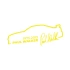 Paul Walker İmza Araba Sticker 17x17 Cm Sarı