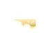Siluet Araba Sticker 17x17 Cm Gold