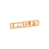 I Love Milfs Araba Sticker 17x17 Cm Turuncu