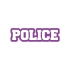 Police Araba Stickeri 17x17 Cm Mor