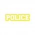 Police Araba Stickeri 17x17 Cm Sarı