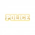 Police Araba Stickeri 17x17 Cm Gold