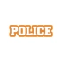 Police Araba Stickeri 17x17 Cm Turuncu