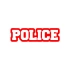 Police Araba Stickeri 17x17 Cm Kırmızı