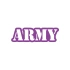 Army Araba Sticker 17x17 Cm Mor