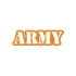 Army Araba Sticker 17x17 Cm Turuncu