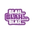 Blah Blah Blah Araba Sticker 17x17 Cm Mor