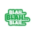 Blah Blah Blah Araba Sticker 17x17 Cm Yeşil