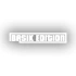Basık Edition Araba Sticker 17x17 Cm Beyaz