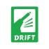Drift Araba Sticker 17x17 Cm Yeşil