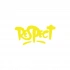 Respect Araba Sticker 17x17 Cm Sarı