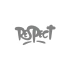 Respect Araba Sticker 17x17 Cm Gri