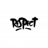 Respect Araba Sticker 17x17 Cm Siyah
