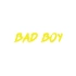 Bad Boy Araba Sticker 17x17 Cm Sarı