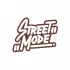 Street Mode Araba Sticker 17x17 Cm Kahverengi