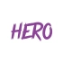 Hero Araba Sticker 17x17 Cm Mor