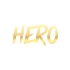 Hero Araba Sticker 17x17 Cm Gold