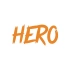 Hero Araba Sticker 17x17 Cm Turuncu